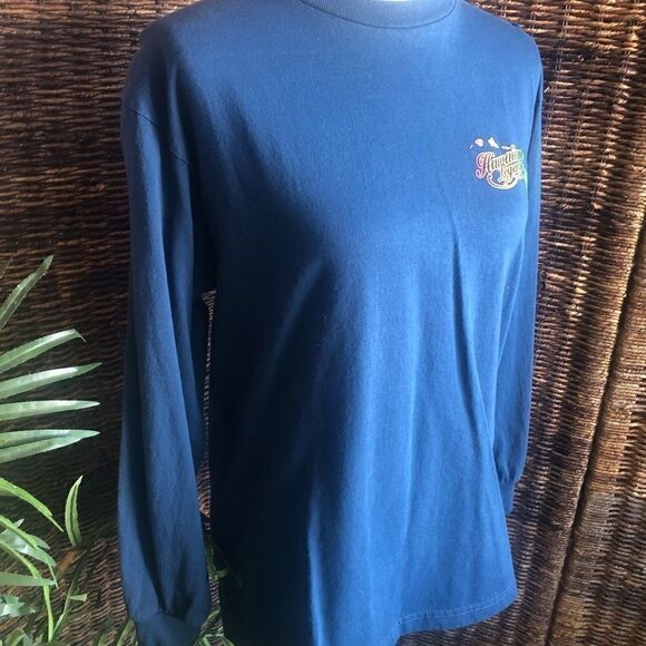 Hawaiian Legends Blue Long Sleeve Crewneck Shirt Size Medium - Picture 5 of 12